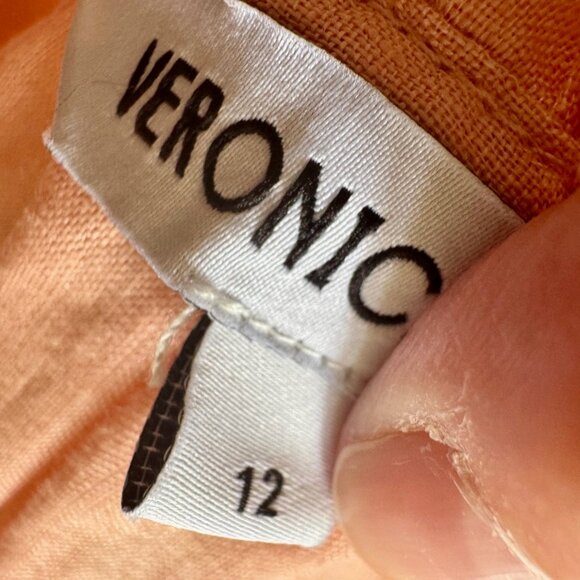 VERONICA BEARD Hawken Tiered Linen Minidress - Picture 4 of 7